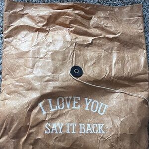 Lonely Ghost Brown Paper Lunch Bag with Message